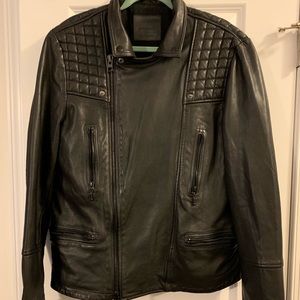 All Saints Jackets & Coats - ALLSAINTS Mens Catch Biker Leather Jacket All Saints Jackets & Coats - ALLSAINTS Mens Catch Biker Leather Jacket